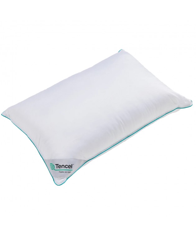 DAS HOME ΜΑΞΙΛΑΡΙ TENCEL 50X70 COMFORT 1429 WHITE Μαξιλάρια Υπνου Απλά