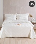 Σετ κουβερλί νυφικό (235Χ250) ERYNN ECRU, RYTHMOS HOME Νυφικό Κουβερλί