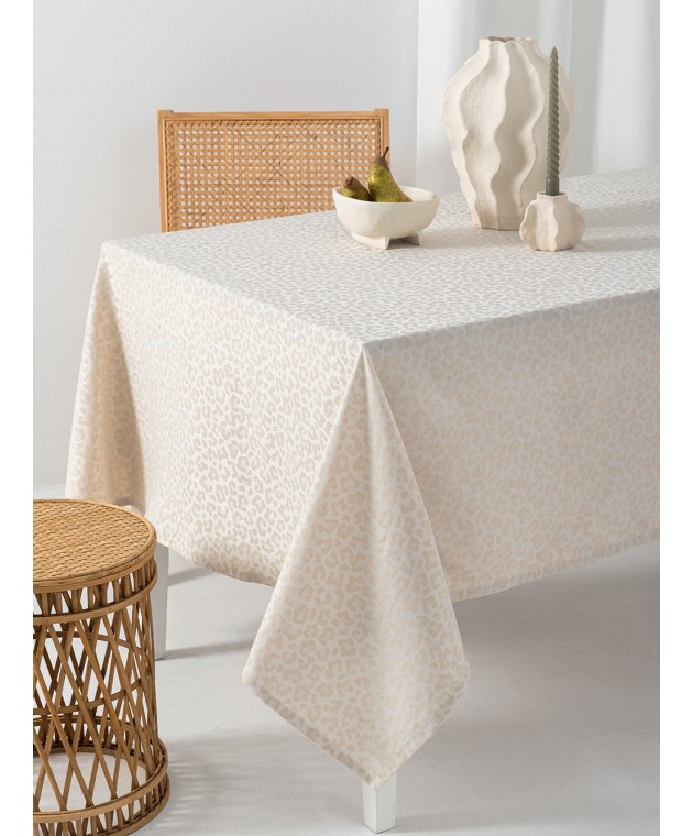 Τραπεζομάντηλο Αλεκιαστο Formal Dinner 175x260 LITA BEIGE Τραπεζομάντηλα