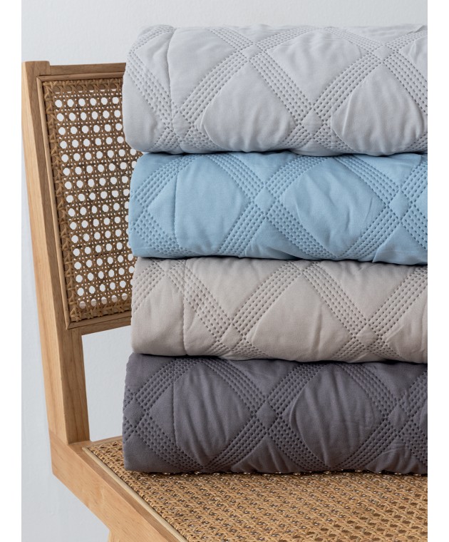 Σετ Κουβερλί King size 260x240 IFIGENEIA SILVER Κουβερλί King Size