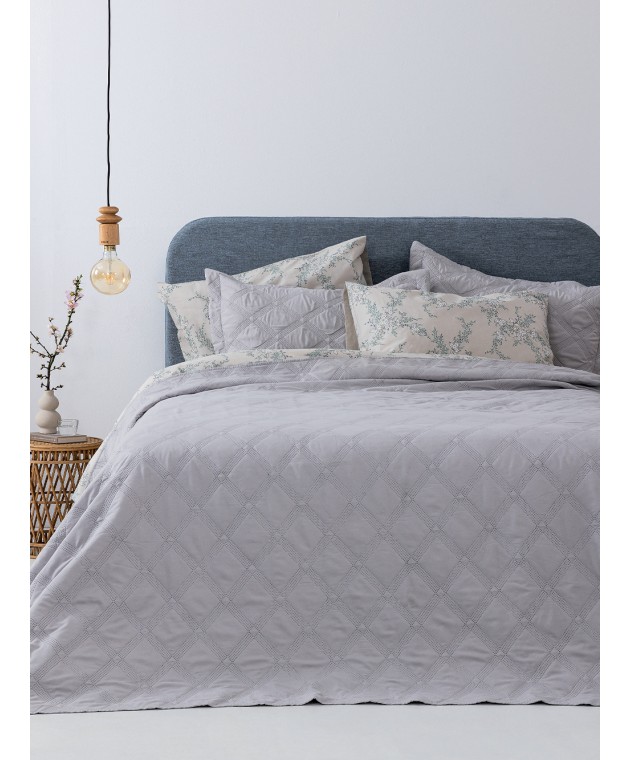 Σετ Κουβερλί King size 260x240 IFIGENEIA SILVER Κουβερλί King Size