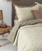 Κουβερλί μονό 160x240 TOT IVORY Κουβερλί Μονά