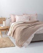 Κουβέρτα muslin 170x240 MOUS BEIGE Κουβέρτες Βαμβακερές Μονές