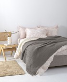 Κουβέρτα muslin 170x240 MOUS GREY Κουβέρτες Βαμβακερές Μονές
