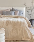 Κουβέρτα Βελουτέ 170x240 DREAM VELOUR/4 SANDY 