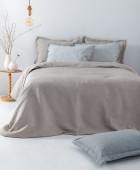 Κουβέρτα Matelasse 170X260 ZOE BEIGE Κουβέρτες Βαμβακερές Μονές