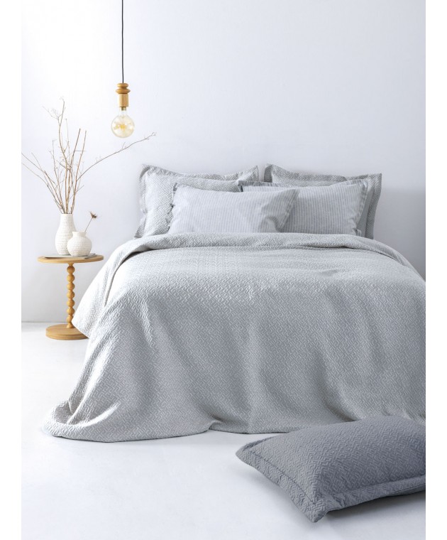 Κουβέρτα Matelasse 230X260 ZOE SILVER Κουβέρτες Βαμβακερές Υπέρδιπλες