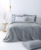 Ζεύγος Μαξιλαροθήκες Matelasse Oxford  50X70 ZOE GREY Μαξιλαροθήκες Μονόχρωμες
