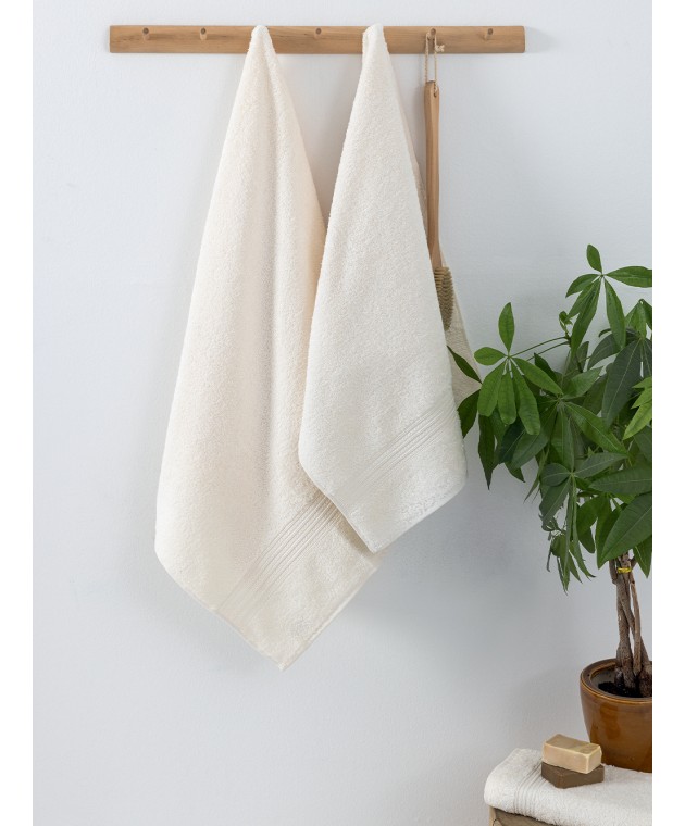 Σετ Πετσετες 3 τεμ. Towels Collection BLAN ECRU Σετ πετσέτες Mπάνιου