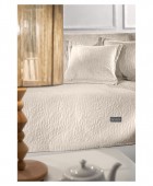 Σετ 2τμχ. Ριχτάρι Avon Sand 170x350 με Διακοσμητικό Μαξιλαράκι 45x45 