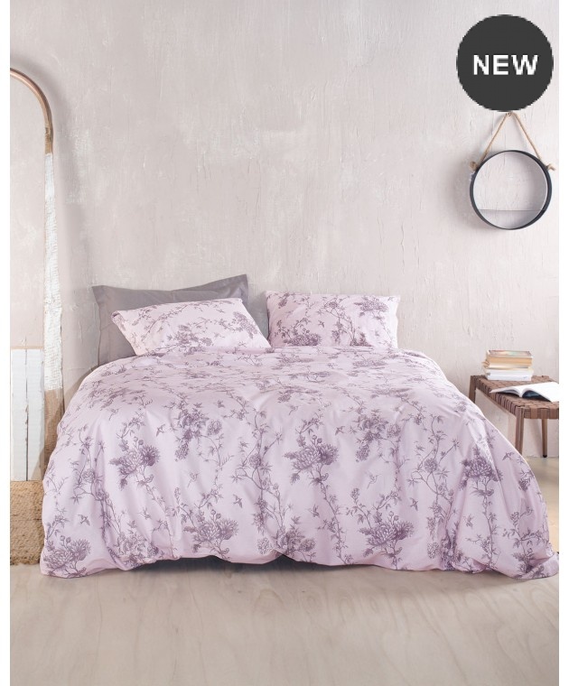 Σετ σεντόνια Υ/Δ με λάστιχο (165Χ205+25) AURORA PURPLE, RYTHMOS HOME Σεντόνια Υπέρδιπλα