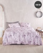 Ζεύγος μαξιλαροθήκες (50Χ70) AURORA PURPLE, RYTHMOS HOME Μαξιλαροθήκες Εμπριμέ
