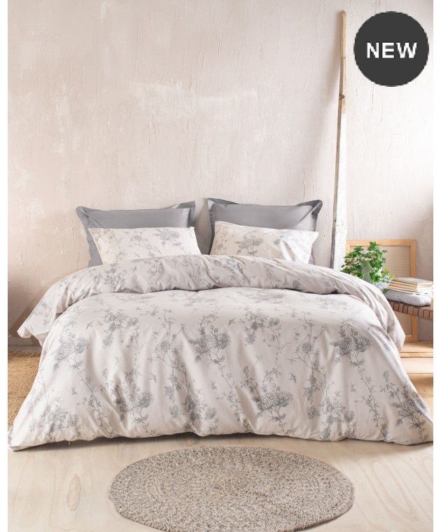 Ζεύγος μαξιλαροθήκες (50Χ70) AURORA BEIGE, RYTHMOS HOME Μαξιλαροθήκες Εμπριμέ