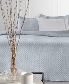 Σετ 2τμχ Κουβερλί Hamptons Blue 220x240 Κουβερλί Υπέρδιπλα