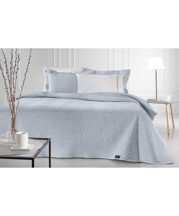 Σετ 2τμχ Κουβερλί Hamptons Blue 220x240 Κουβερλί Υπέρδιπλα
