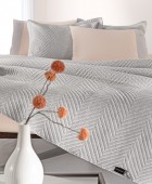 Σετ 2τμχ Κουβερλί Hamptons Grey 220x240 Κουβερλί Υπέρδιπλα