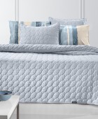 Σετ 2τμχ Κουβερλί Kiara Blue 220x240 Κουβερλί Υπέρδιπλα