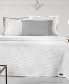 Κουβέρτα Bello White 245x260 Κουβέρτες Βαμβακερές Υπέρδιπλες
