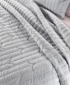 Σετ 2τμχ Κουβερλί Aurora Grey 240x250 Κουβερλί King Size