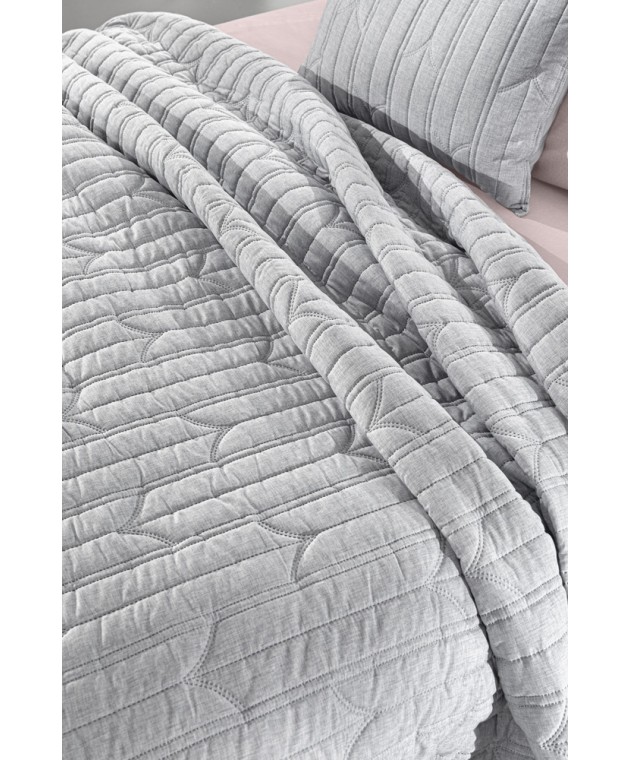 Σετ 2τμχ Κουβερλί Aurora Grey 240x250 Κουβερλί King Size