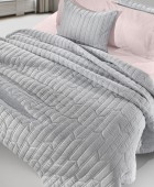 Σετ 2τμχ Κουβερλί Aurora Grey 240x250 Κουβερλί King Size