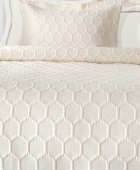 Σετ 3τμχ Κουβερλί Hive Ecru 250x240 Κουβερλί King Size
