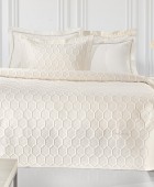 Σετ 3τμχ Κουβερλί Hive Ecru 250x240 Κουβερλί King Size