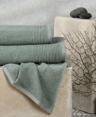 ΠΕΤΣΕΤΕΣ ΣΕΤ 3 ΤΕΜΑΧΙΩΝ HAUS DARK AQUA Σετ πετσέτες Mπάνιου