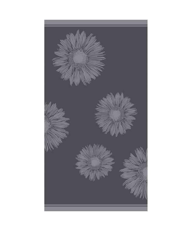ΠΕΤΣΕΤΑ ΘΑΛΑΣΣΗΣ FLOWER DARK GREY (86Χ160) Πετσέτες Θαλάσσης 