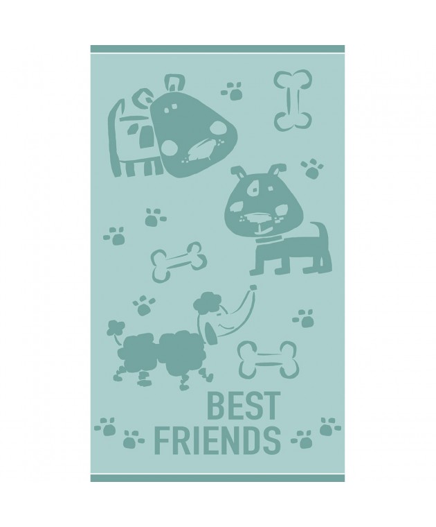 ΠΑΙΔΙΚΗ ΠΕΤΣΕΤΑ ΘΑΛΑΣΣΗΣ PUPPY LOVER AQUA (70Χ120) Πετσέτες Θαλάσσης Παιδικές