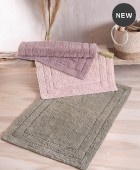 Πατάκι μπάνιου (50X80) SENNA ΠΑΛΑΙΩΜΕΝΟ ΜΩΒ, RYTHMOS HOME Πατάκια Mπάνιου