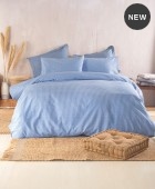 Σετ παπλωματοθήκη Υ/Δ (225Χ250) MASTERS BLUE, RYTHMOS HOME Παπλωματοθήκες Υπέρδιπλες