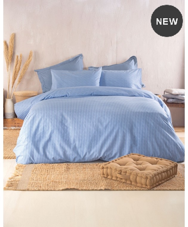 Σετ σεντόνια king size (260X280) MASTERS BLUE, RYTHMOS HOME Σεντόνια King Size