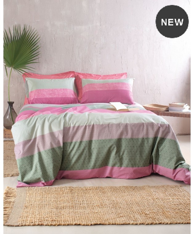 Σετ σεντόνια king size (260X280) ROBIN PINK, RYTHMOS HOME Σεντόνια King Size