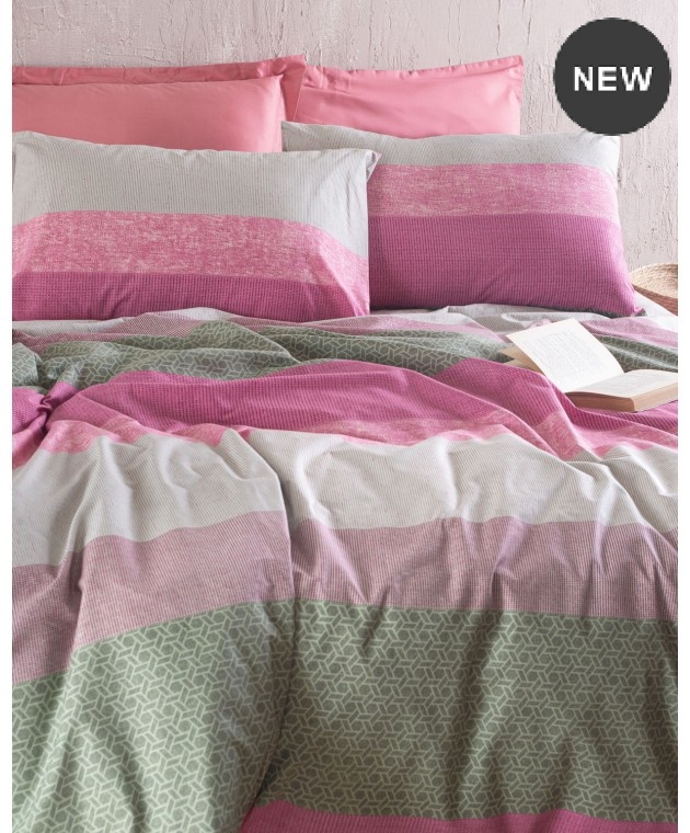 Σετ σεντόνια μονά (160x260) ROBIN PINK, RYTHMOS HOME Σεντόνια Μονά