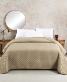 ΚΟΥΒΕΡΛΙ ΥΠΕΡΔΙΠΛΟ RENZO BEIGE/ECRU (220Χ240) Κουβερλί Υπέρδιπλα