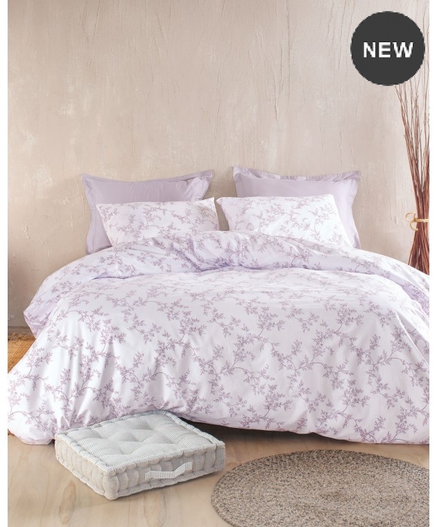 Σετ σεντόνια Υ/Δ με λάστιχο (165Χ205+25) ODET PURPLE, RYTHMOS HOME Σεντόνια Υπέρδιπλα