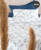 Σετ παπλωματοθήκη μονή (160Χ250) ODET BLUE, RYTHMOS HOME Παπλωματοθήκες Μονές