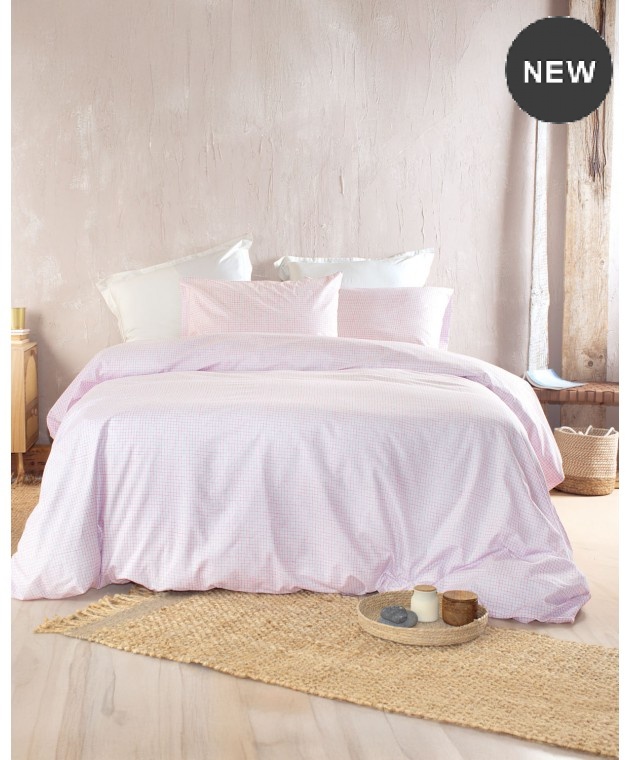 Σετ κουβερλί μονό (160Χ240) PACIFY PINK, RYTHMOS HOME Κουβερλί Μονά