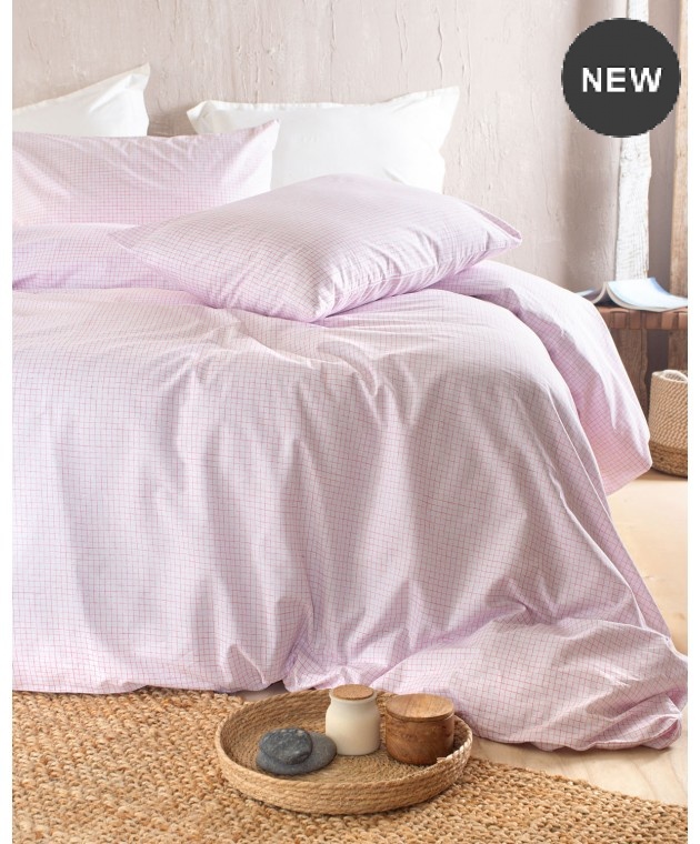Σετ σεντόνια Υ/Δ (230Χ270) PACIFY PINK, RYTHMOS HOME Σεντόνια Υπέρδιπλα