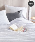 Σετ παπλωματοθήκη Υ/Δ (225Χ250) PACIFY WHITE, RYTHMOS HOME Παπλωματοθήκες Υπέρδιπλες