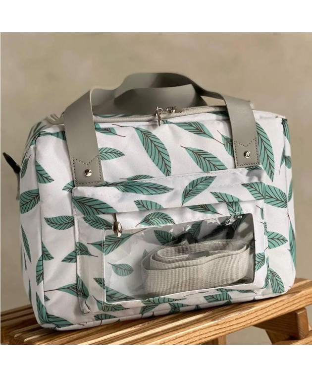 Ισοθερμική Τσάντα Φαγητού 9Lt Amber White Leaves AM3011 ΤΣΑΝΤΕΣ ΦΑΓΗΤΟΥ