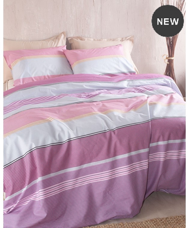 Σετ κουβερλί Υ/Δ (220Χ240) BOOST PINK, RYTHMOS HOME Κουβερλί Υπέρδιπλα