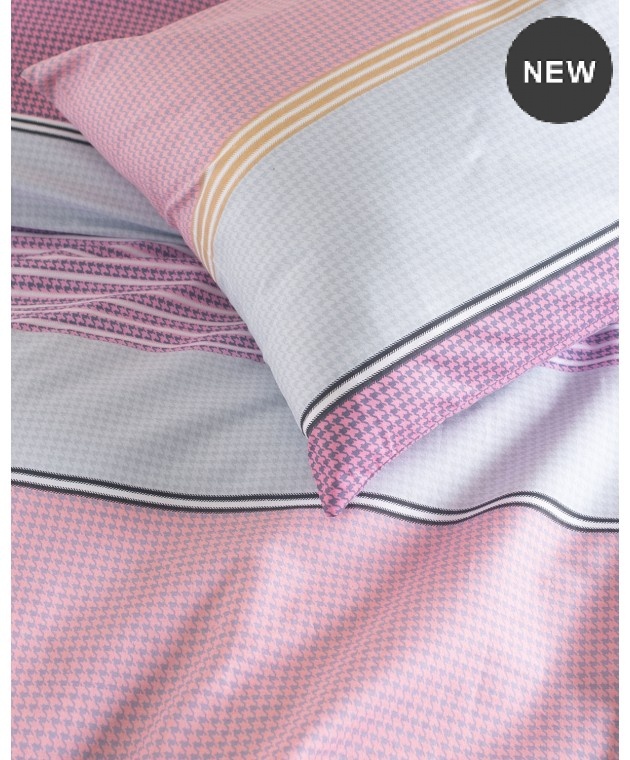 Σετ σεντόνια Υ/Δ (230Χ270) BOOST PINK, RYTHMOS HOME Σεντόνια Υπέρδιπλα