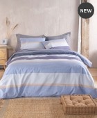 Ζεύγος μαξιλαροθήκες (50Χ70) BOOST BLUE, RYTHMOS HOME Μαξιλαροθήκες Εμπριμέ
