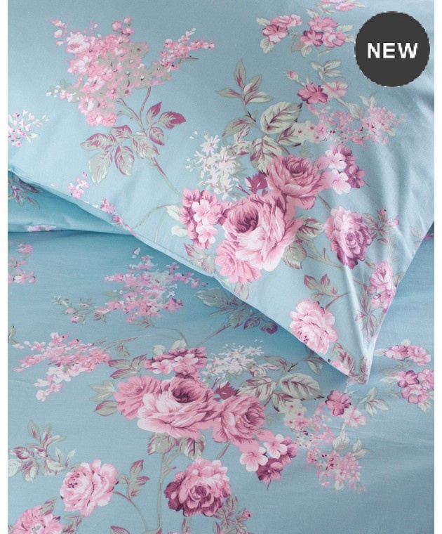 Σετ σεντόνια μονά (160Χ260) SPRINGTIME BLUE, RYTHMOS HOME Σεντόνια Μονά