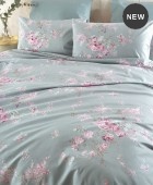 Σετ κουβερλί Y/Δ (220Χ240) SPRINGTIME GREEN, RYTHMOS HOME Κουβερλί Υπέρδιπλα