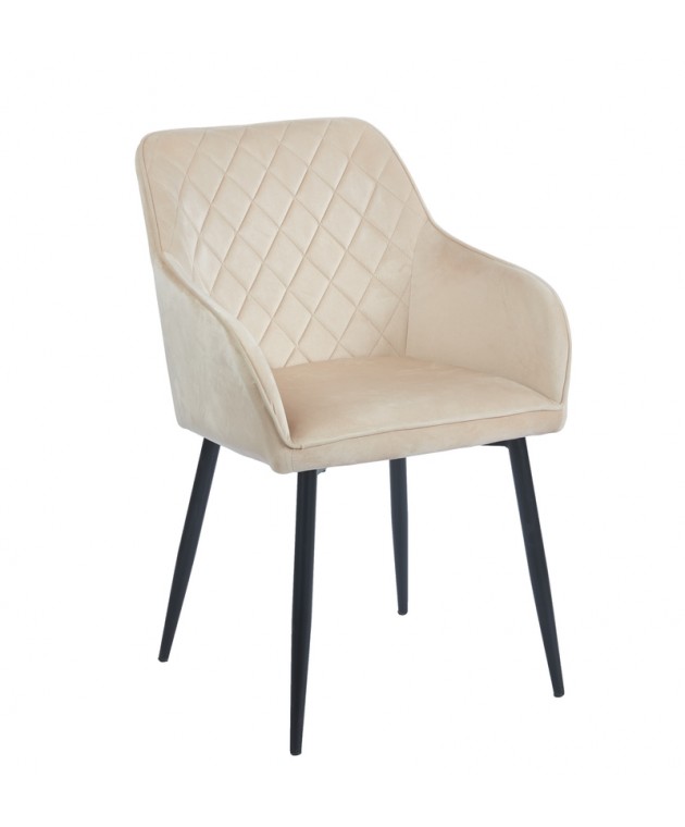 SIENA GREY VELVET ΥΦΑΣΜΑ ΠΟΛΥΘΡΟΝΑ ΜΕΤΑΛΛΙΚΗ  54X58X82εκ.  Πολυθρόνες