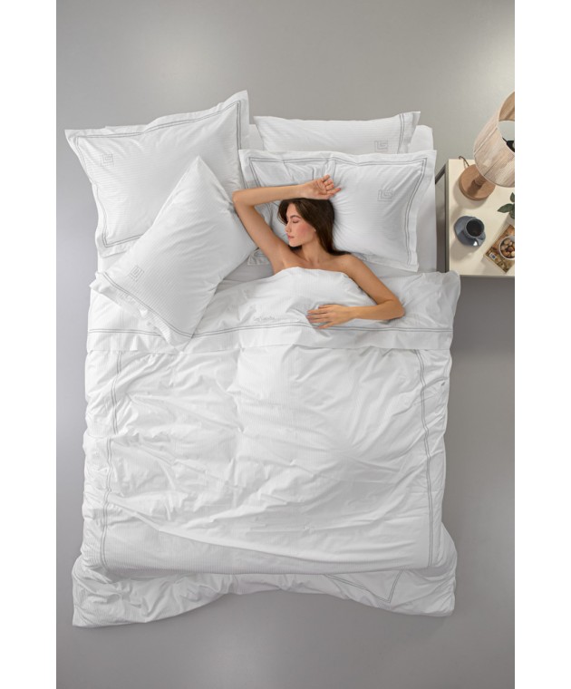Παπλωματοθήκη Nice White L.Silver 225x245 Παπλωματοθήκες Υπέρδιπλες Μονόχρωμες