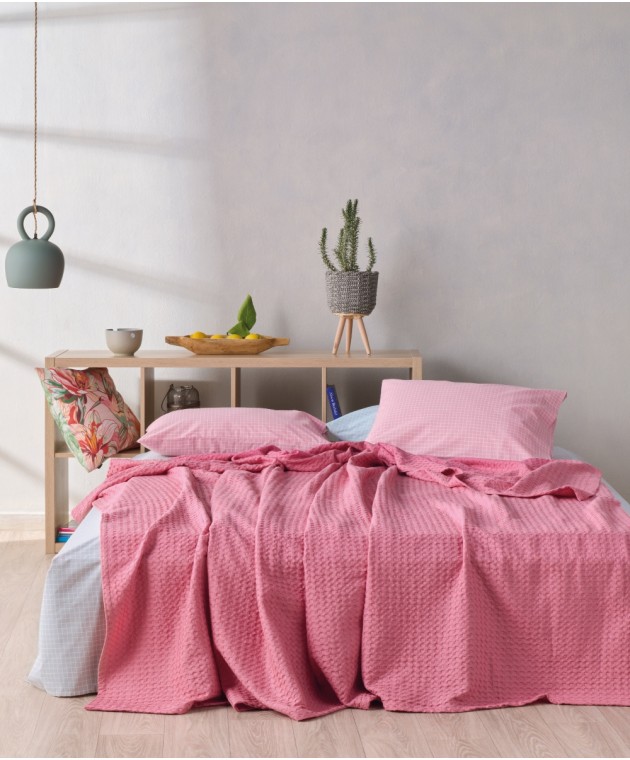 ILLUSION 20 ΚΟΥΒΕΡΤΑ KING ΒΑΜΒΑΚΕΡΗ  WAFFLE 260X250 Κουβέρτες Πικέ King Size